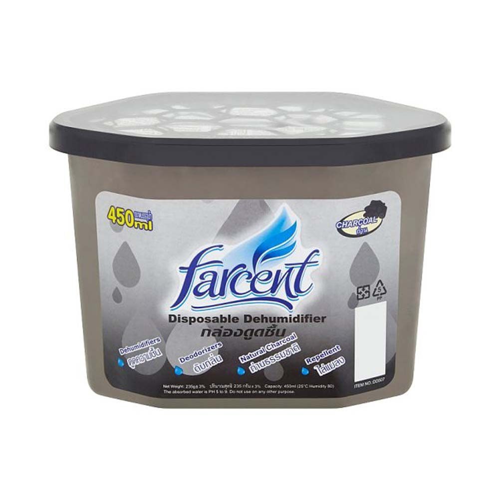 FARCENT DEHUMIDIFIER CHARCOAL 450 ML