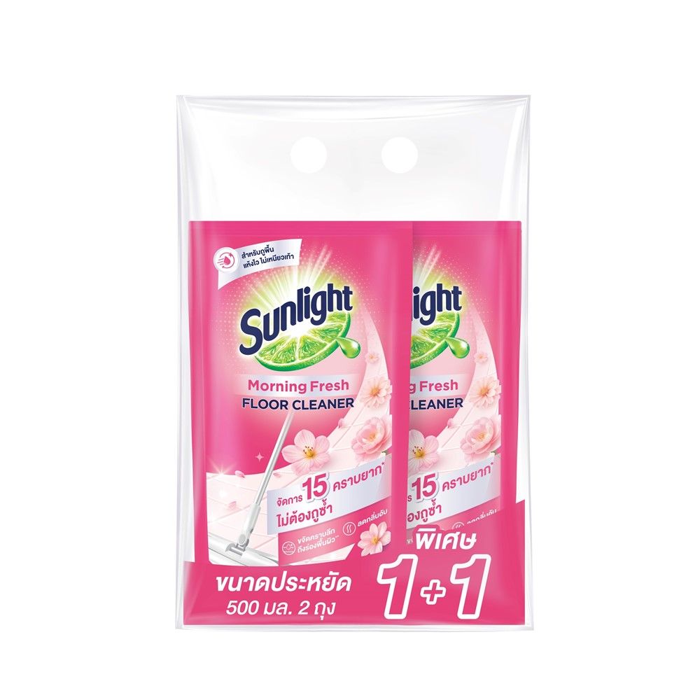 SUNLIGHT FLOORCLEAN MORNING FRESH REFILL 500 ML PACK 2