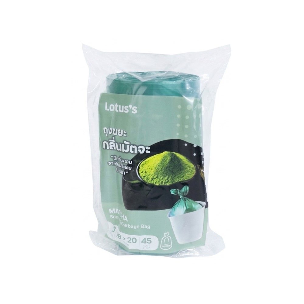 LOTUSS GARBAGE BAG ROLL MATCHA 18X20 INCH 45 PCS.
