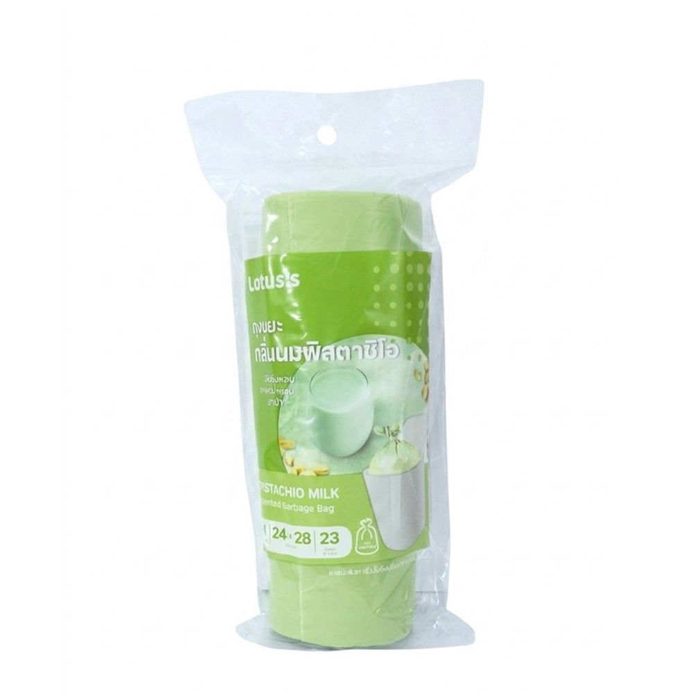 LOTUSS GARBAGE BAG ROLL PISTACHIO MILK 24X28 INCH 23 PCS.