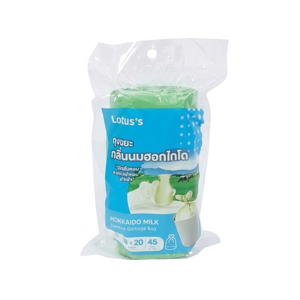 LOTUSS GARBAGE BAG ROLL HOKKAIDO MILK 18X20 INCH 45 PCS.