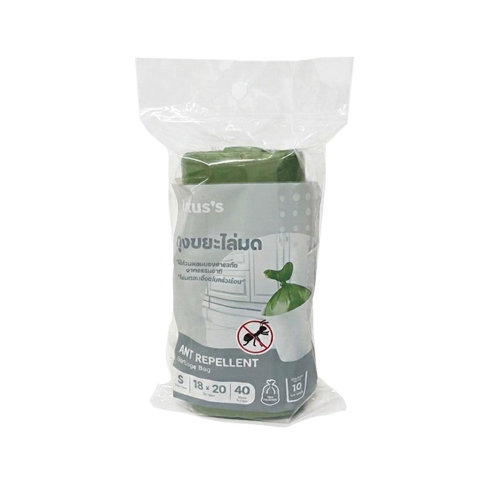 LOTUSS GARBAGE BAG ROLL ANT REPELLENT 18X20 INCH 40 PCS.