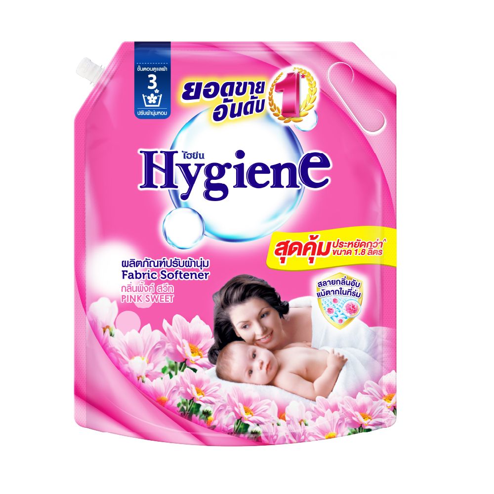 HYGIENE FABRIC SOFTENER PINK SWEET 1800 ML