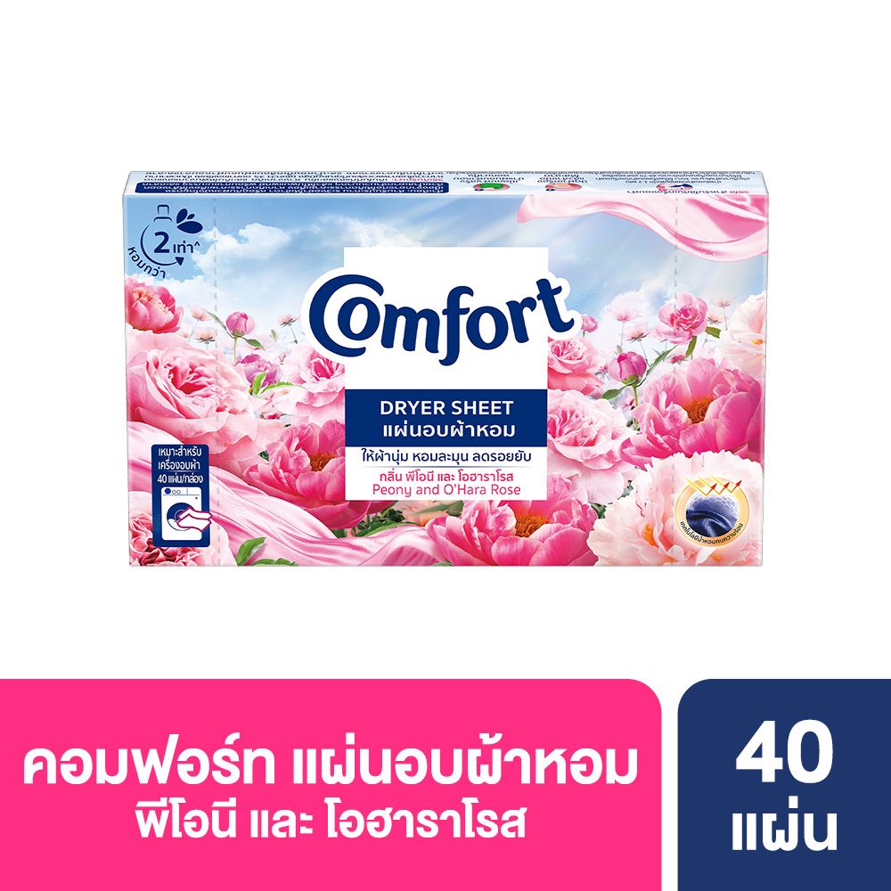 COMFORT DRYER SHEET PEONY 40 SHEET