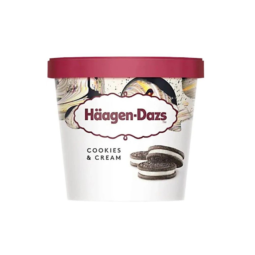 HAAGEN-DAZS COOKIES AND CREAM MINI CUP 77 G