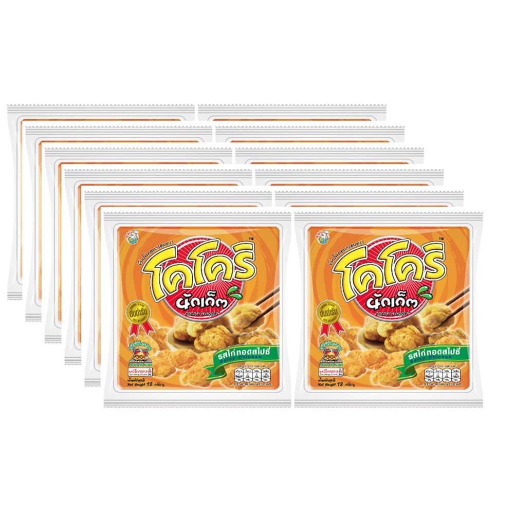 โคโครินักเก็ตไก่ทอดสไปซี่ 10 ก แพ็ค 12