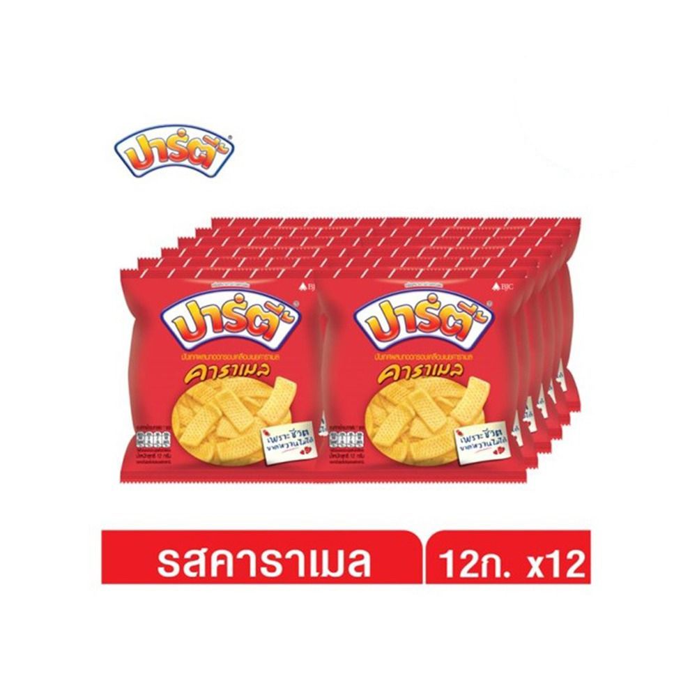 ปาร์ตี้ขนมเคลือบคาราเมล 12ก. แพ็ค12