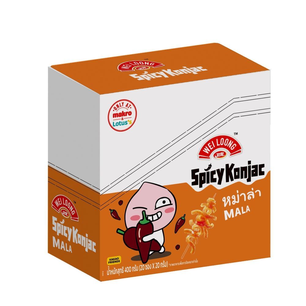 WEILOONG SPICY KONJAC MALA 20 G PACK 20