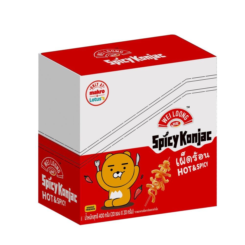 WEILOONG SPICY KONJAC HOT SPICY 20 G PACK 20