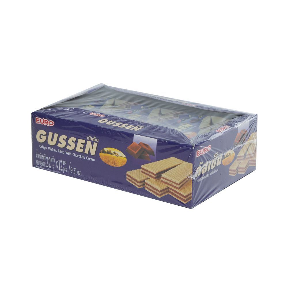 กัสเซ็นเวเฟอร์ไส้ครีมชอคโกแลต 25ก.X12