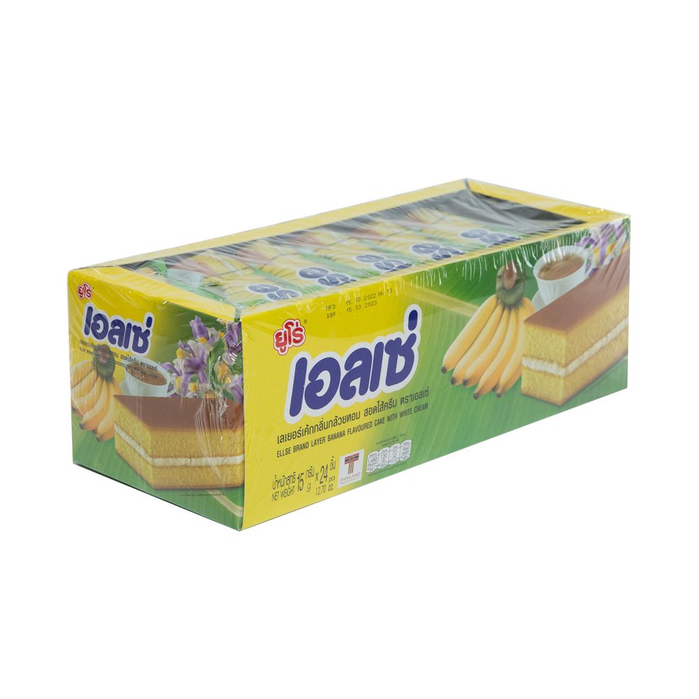 เอลเซ่บัตเตอร์เค้กรสกล้วย 15กรัมX24