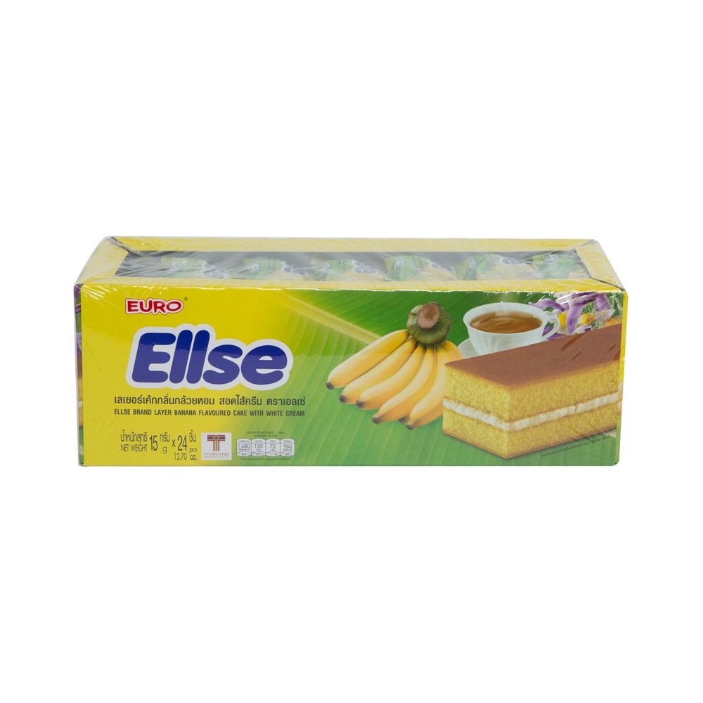 เอลเซ่บัตเตอร์เค้กรสกล้วย 15กรัมX24