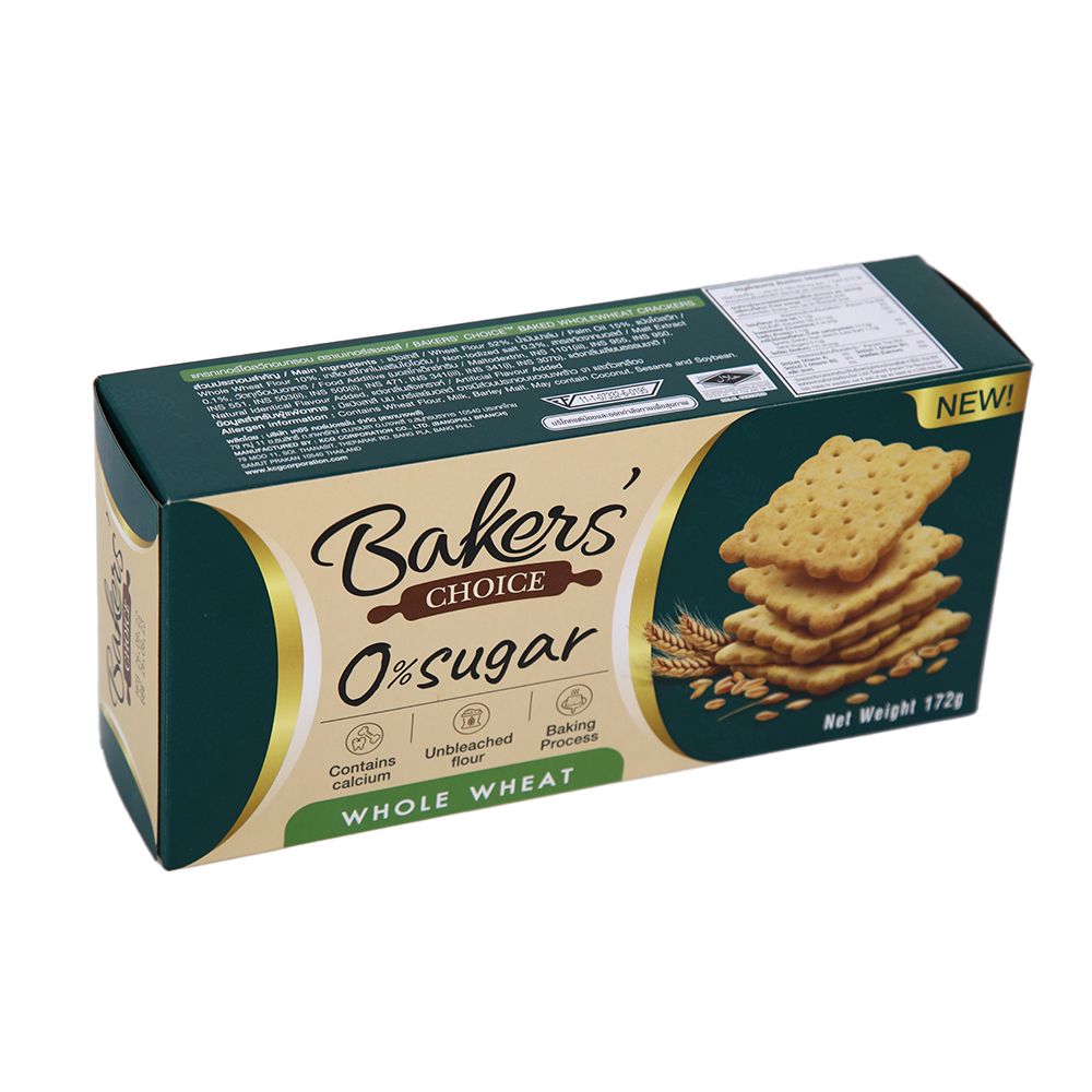 BAKERS CHOICE WHOLE WHEAT CRACKER 130 G