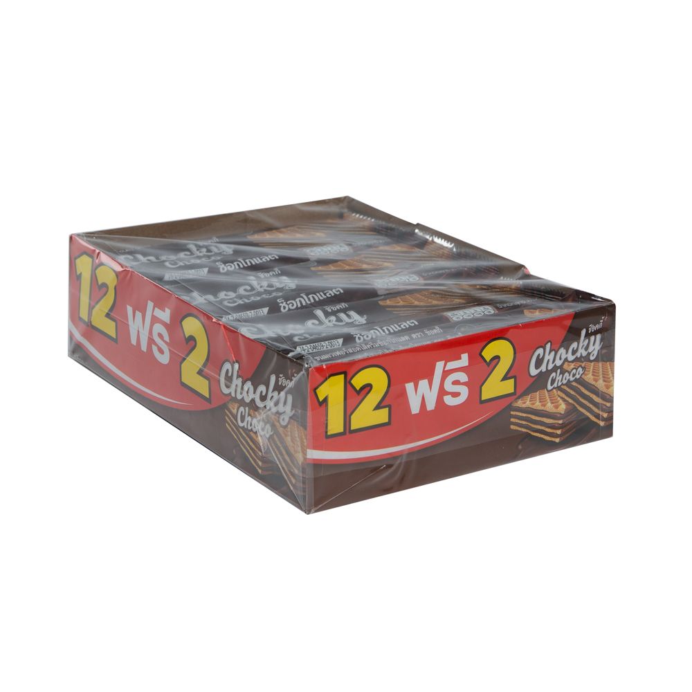 ช๊อคกี้ เวเฟอร์ครีมรสช็อคโกแลต 30 ก.X12