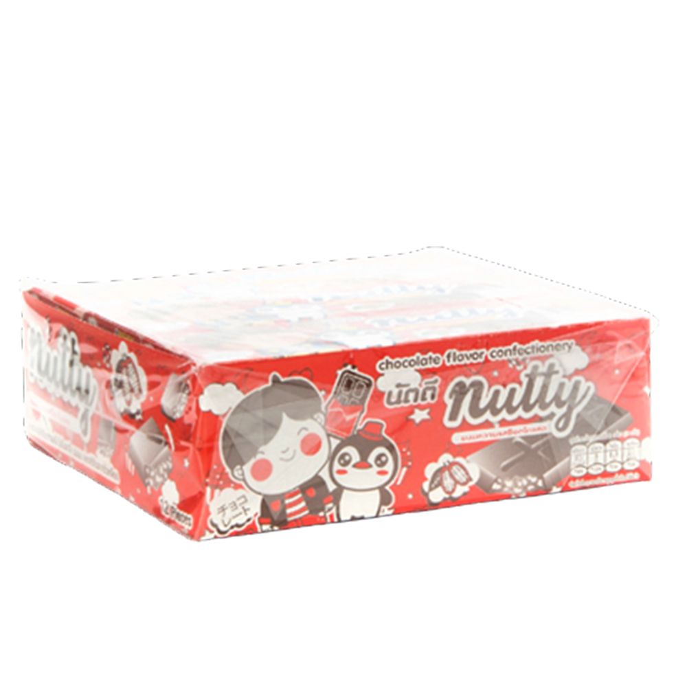 นัทตี้ ขนมหวานรสช็อคโกแลต 16 กรัม X12