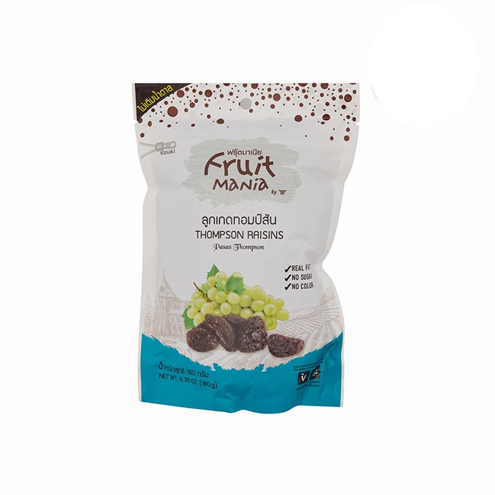 FRUIT MANIA THOMPSON RAISINS 180 G.
