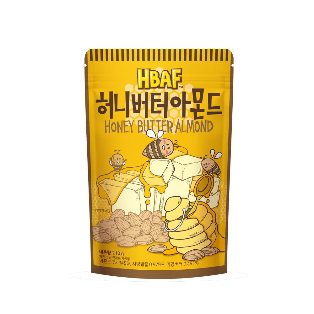 HBAF HONEY BUTTER ALMOND 210 G.