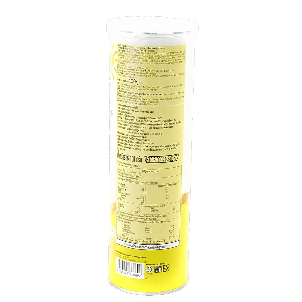MR POTATO BAKED CRISP CHEESE 100 G