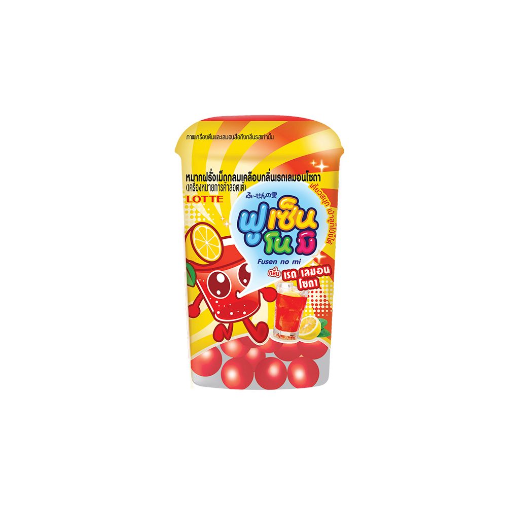 LOTTE FUSENNOMI RED LEMON SODA 15 G.
