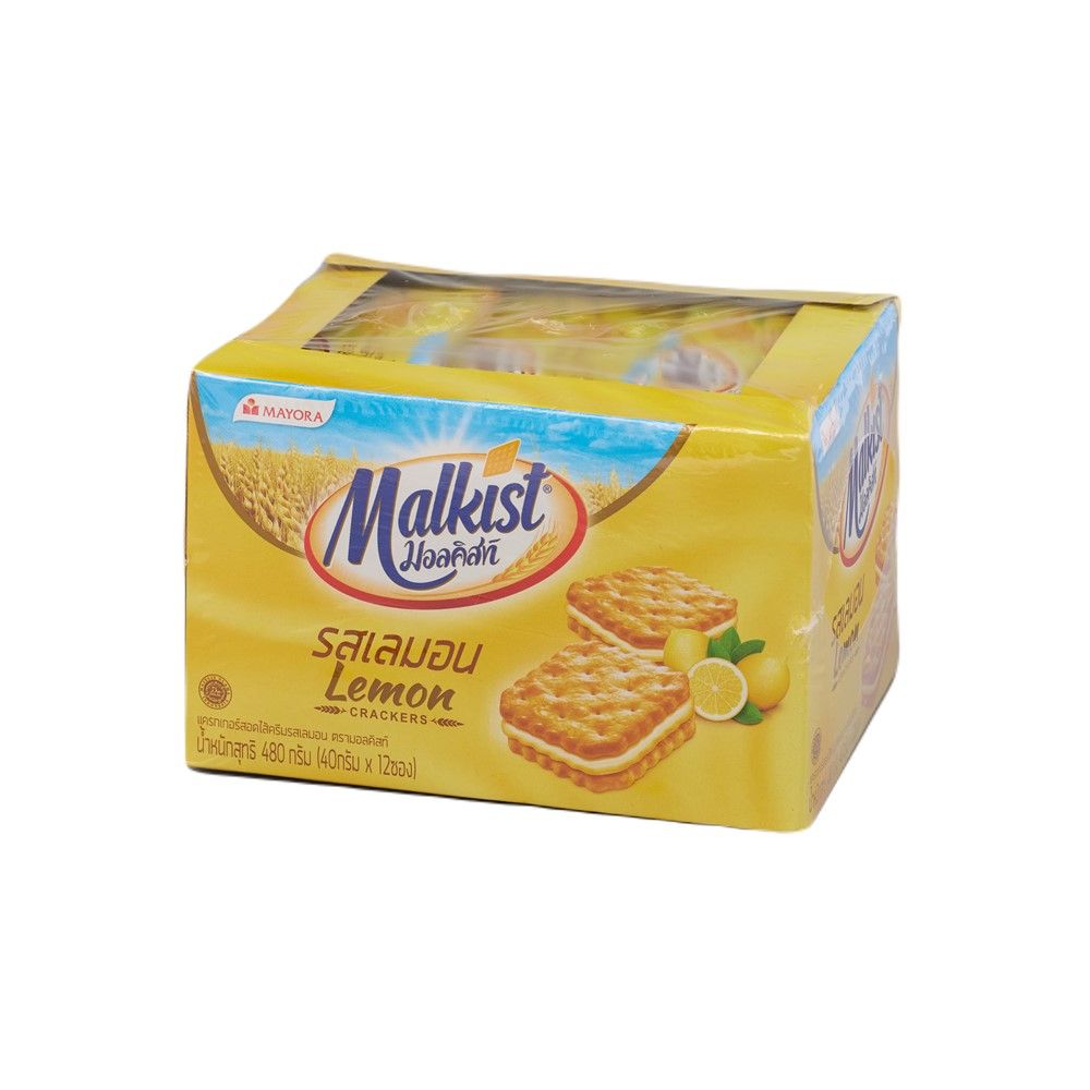 มอลคิสท์ แครกเกอร์ เลมอน 40 ก. X12