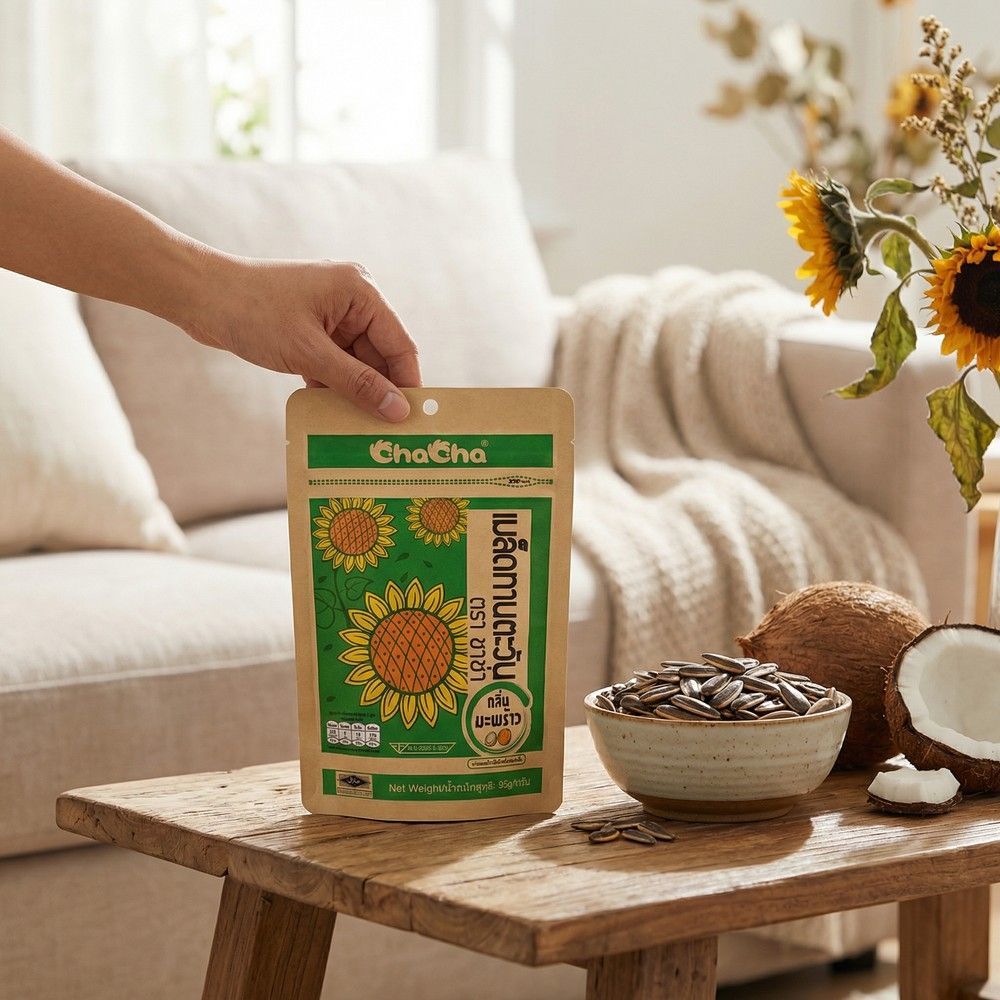 CHA CHA SUNFLOWER SEEDS COCONUT FLA 95G