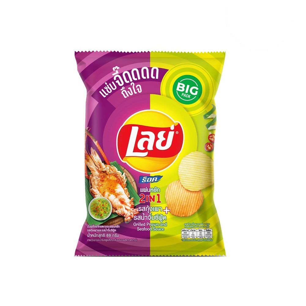 LAYS ROCK GRILL PRAWN SEAFOOD SAUCE 69G