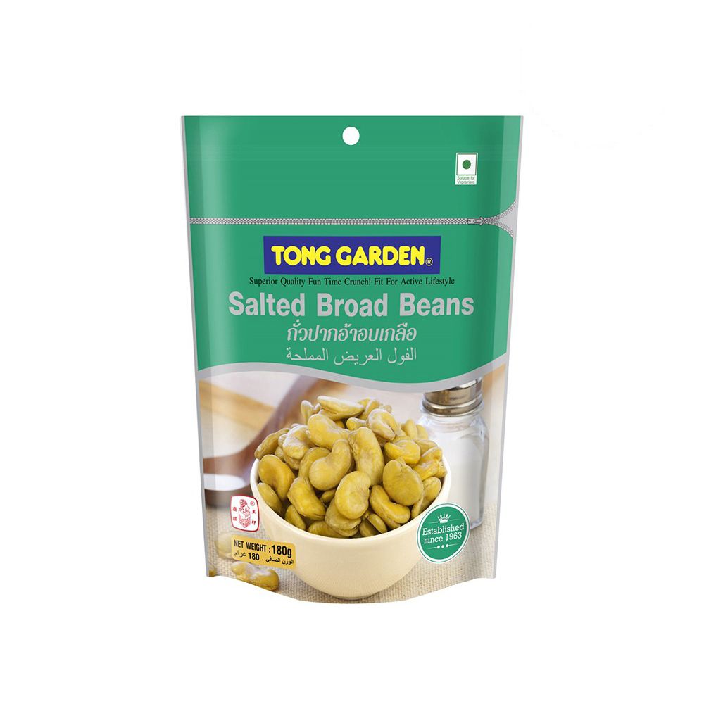TONG GARDEN SALTED BROAD BEANS 180G.
