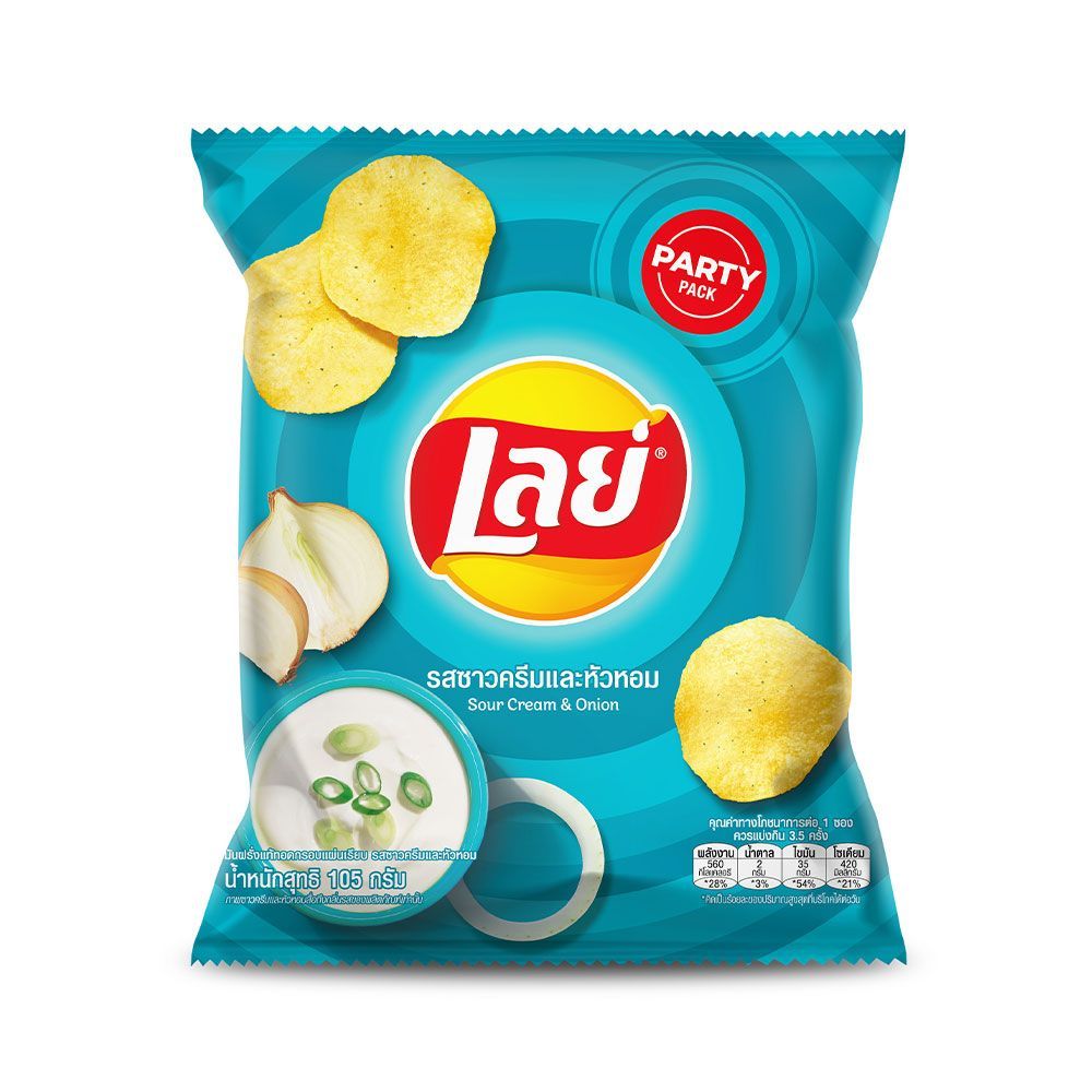 เลย์คลาสสิครสซาวครีมและหัวหอม 105กรัม