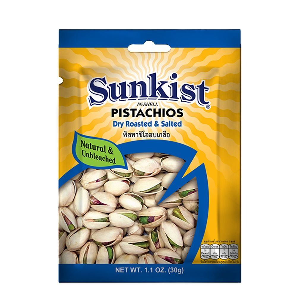 SUNKIST DRY SALTED PISTACHIOS 30G