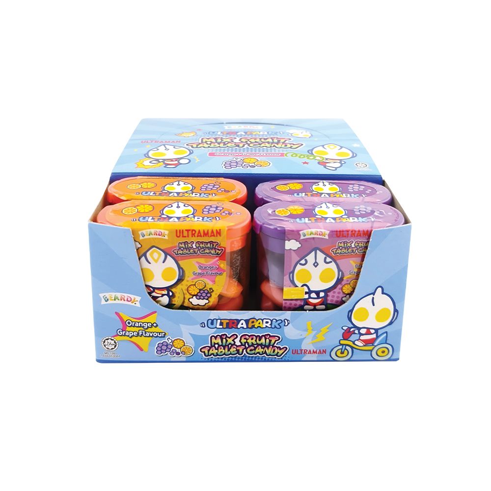 อุลตร้าแมนแคนดี้กลิ่นผลไม้ 17 กรัม (คละแบบ)