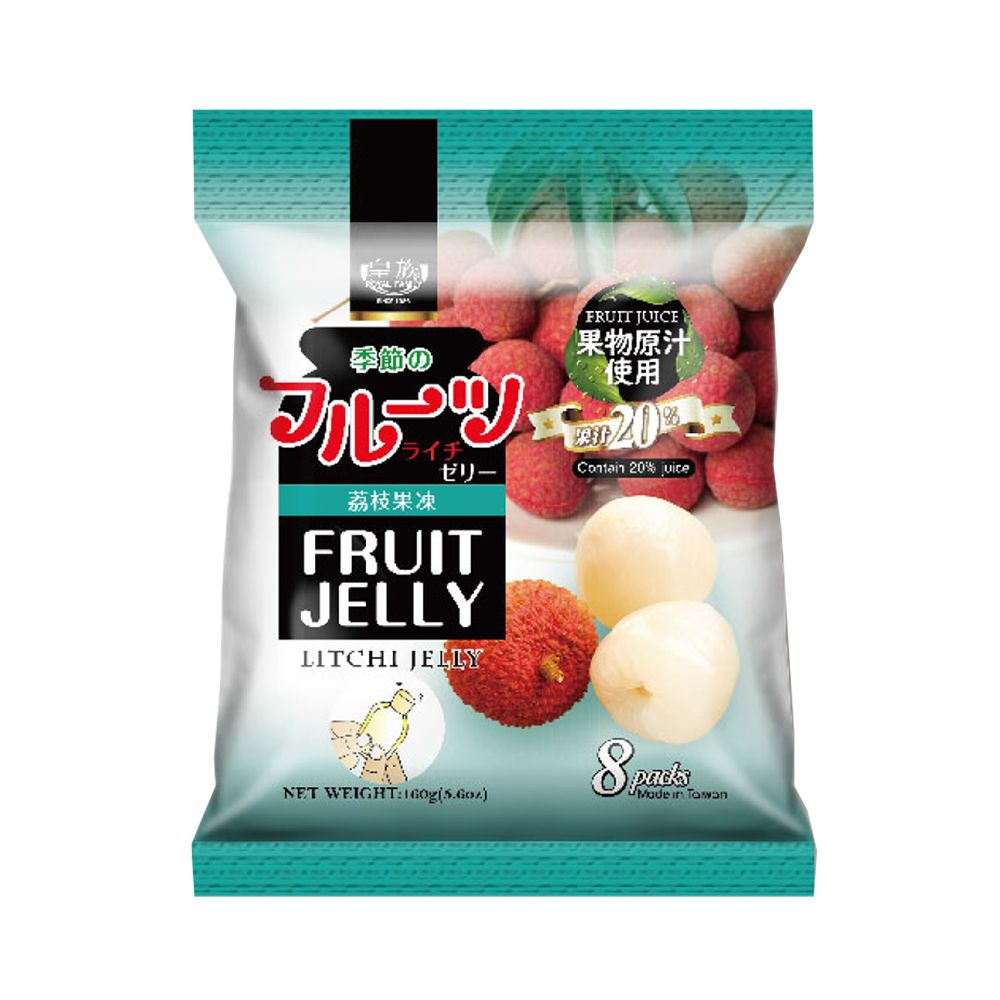 ROYAL FAMILY FRUIT JELLY LITCHI 160 G