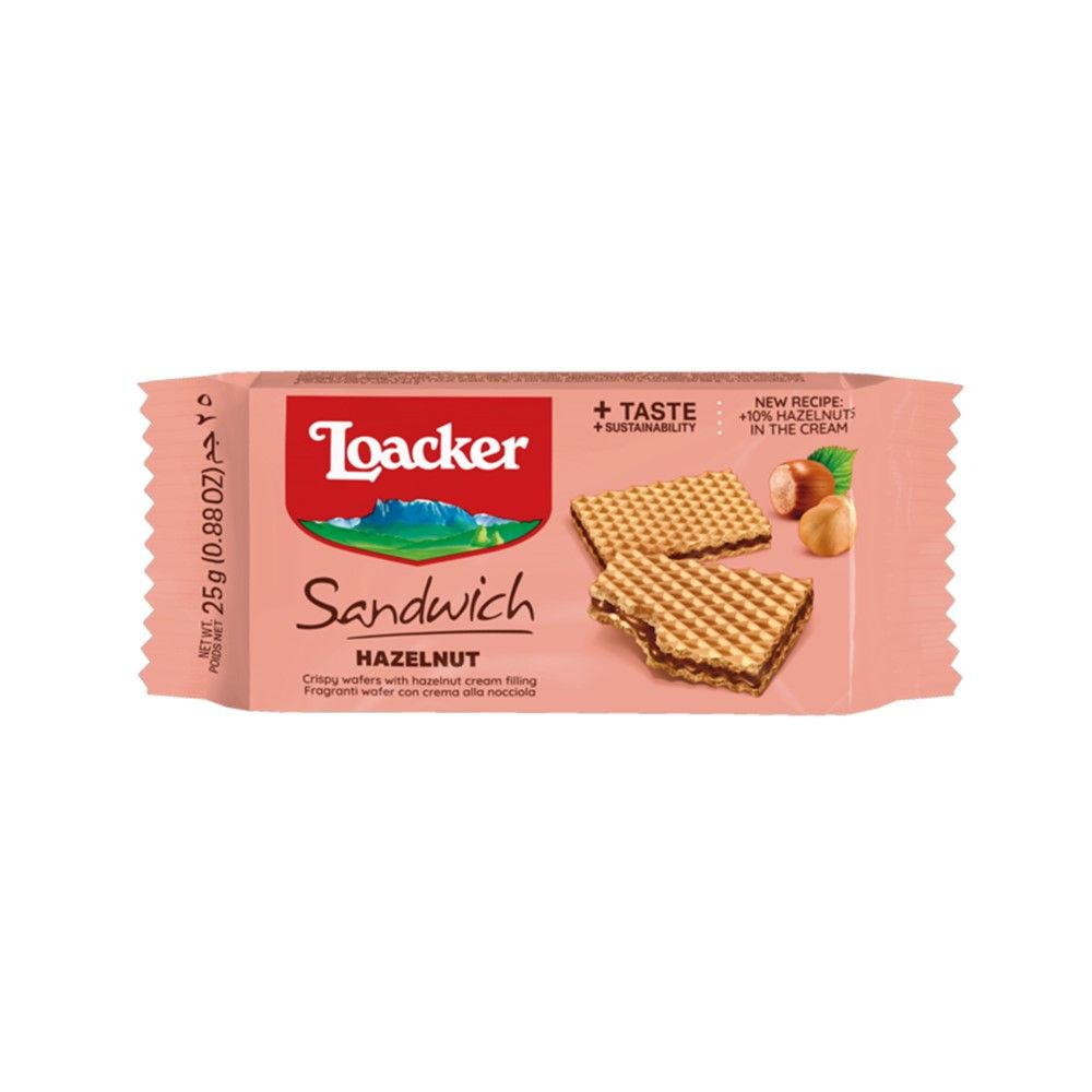 LOACKER SANDWICH HAZELNUT 25 G