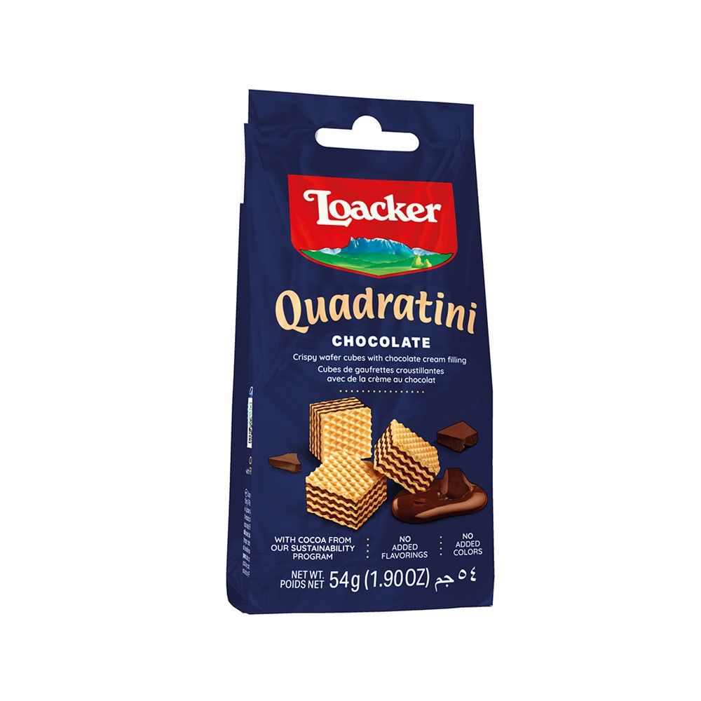 LOACKER QUADRATINI CHOCOLATE 54 G
