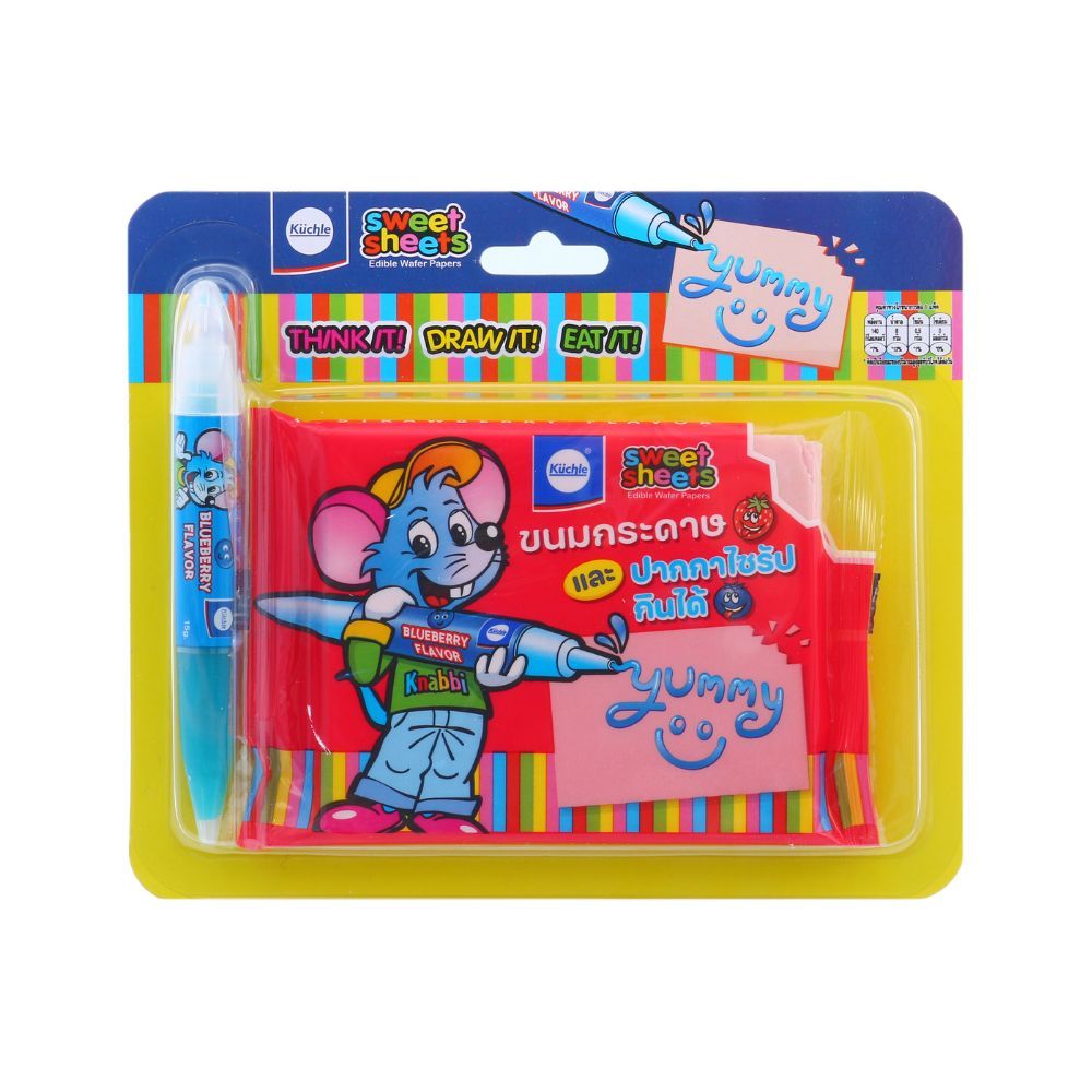 คูชเลอ ขนมกระดาษและปากกาไซรัป 40 กรัม (คละแบบ)