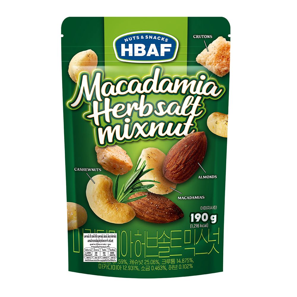 HBAF MACADAMIA HERBSALT MIXNUT 190 G