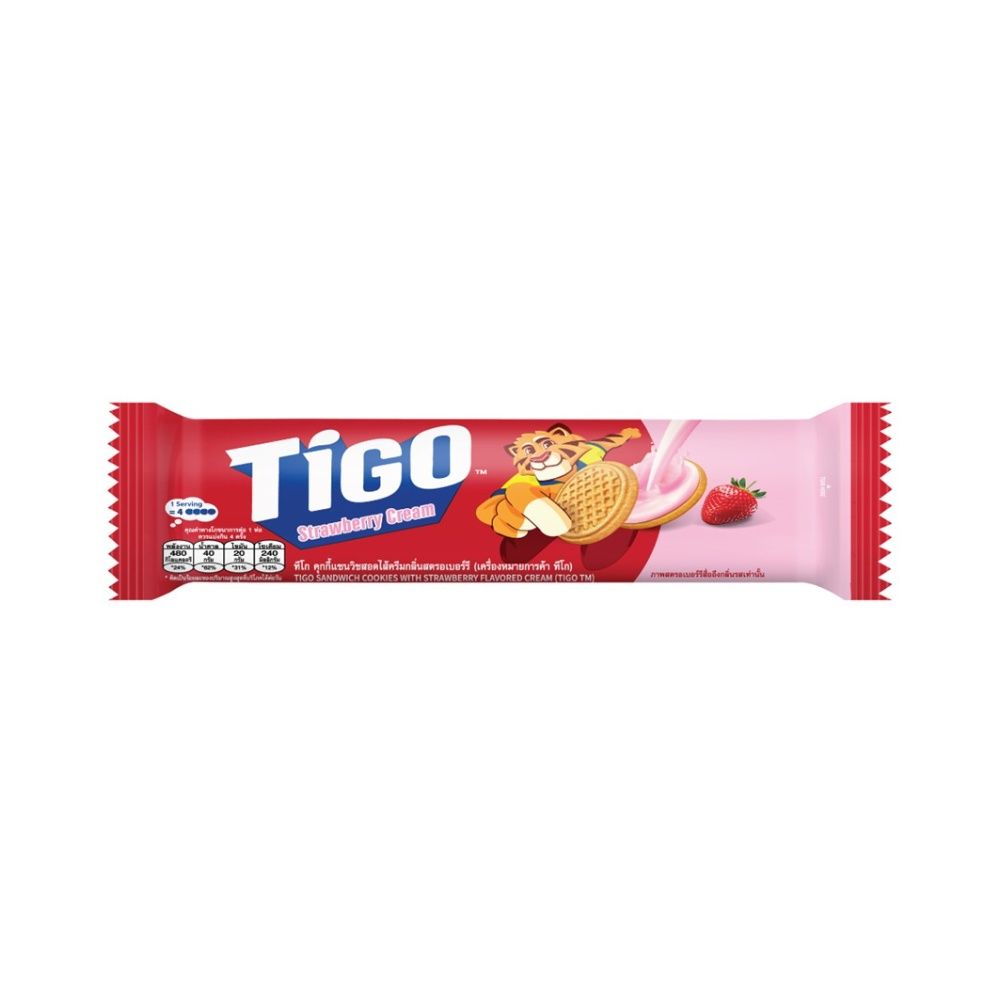 TIGO COOKIE SANDWICH STRAWBERRY 105 G