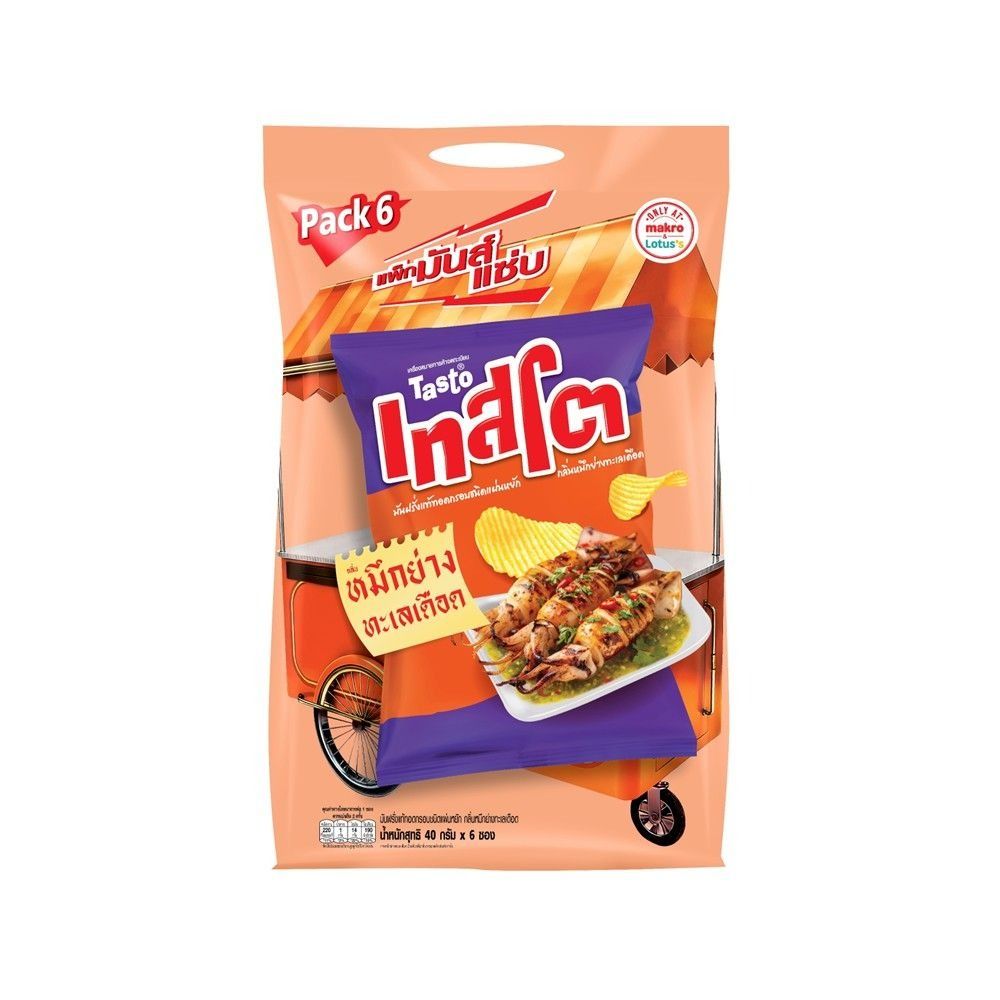 TASTO GRILLED SQUID SEAFOOD SAUCE 40 G PACK 6