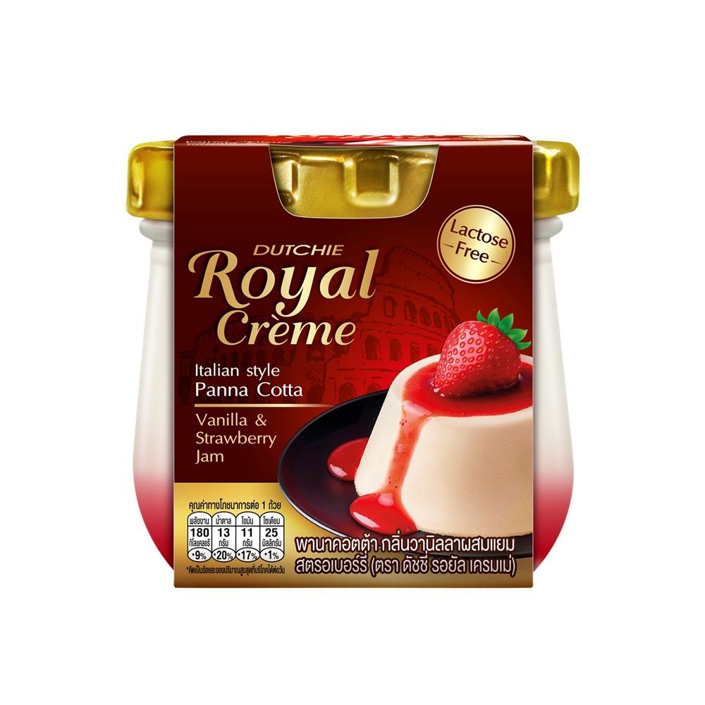 DUTCHIE PANNA COTTA VANILLA STRAWBERRY 110 G