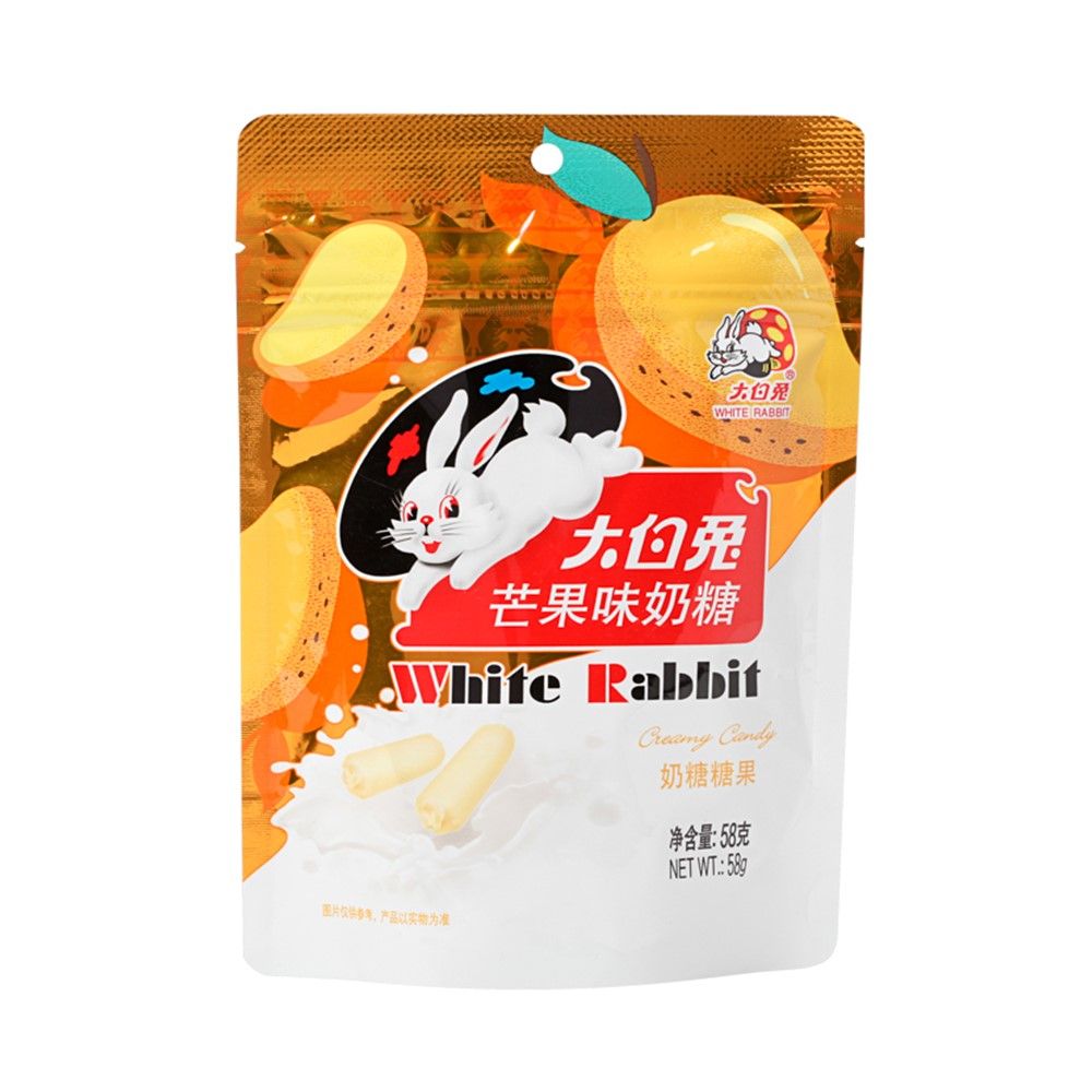 WHITE RABBIT MANGO CREAMY CANDY 58 G
