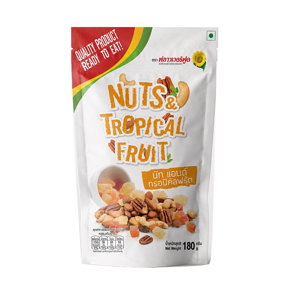 FLOWER FOOD NUTS AND TROPICAL FRUIT 180 G