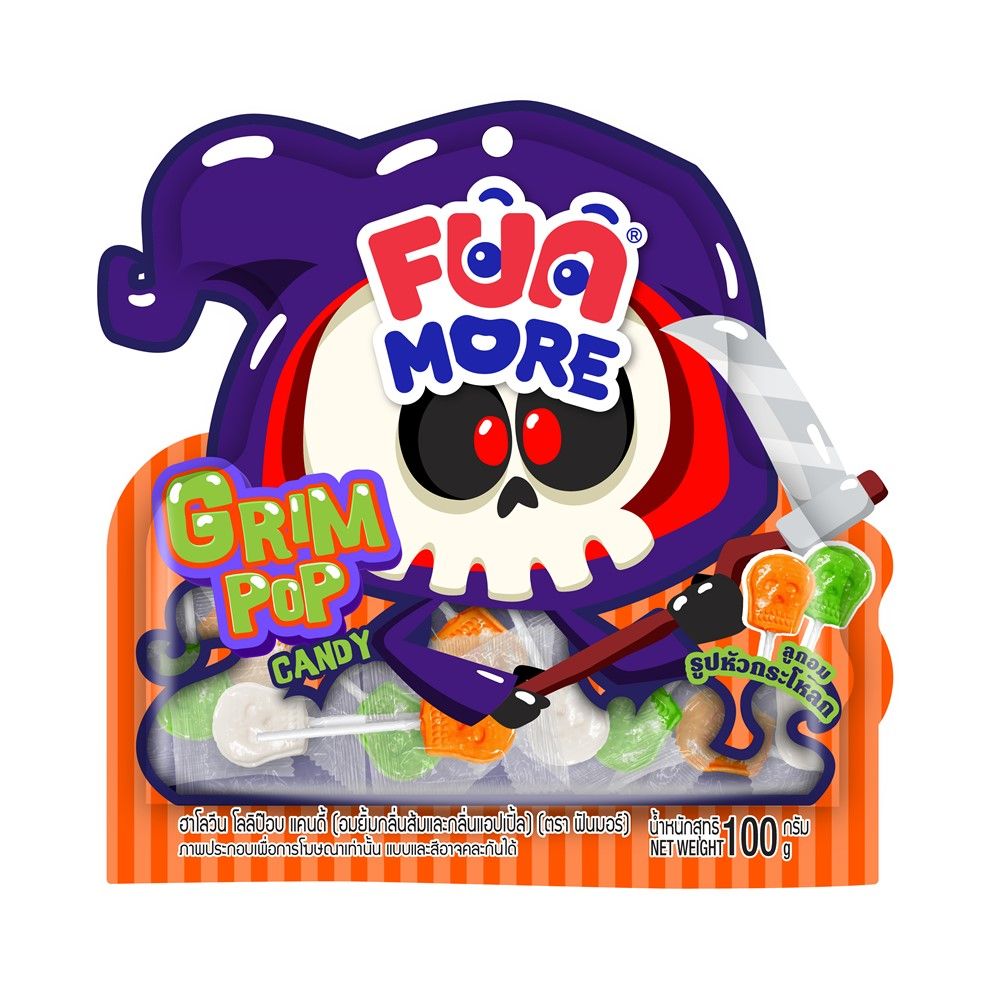 FUN MORE HALLOWEEN LOLLIPOP CANDY 100 G