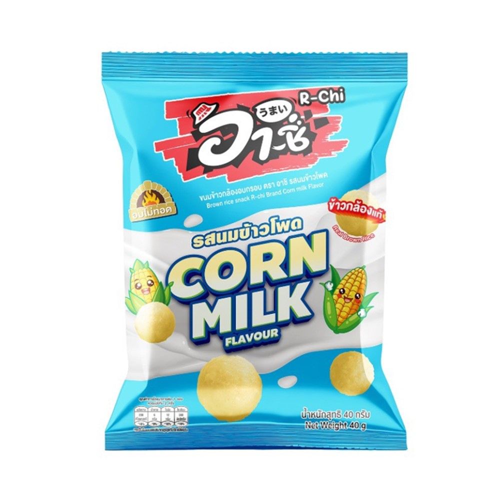 R-CHI BROWN RICE SNACK CORN MILK 40 G