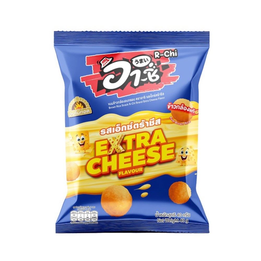 R-CHI BROWN RICE SNACK EXTRA CHEESE 40 G