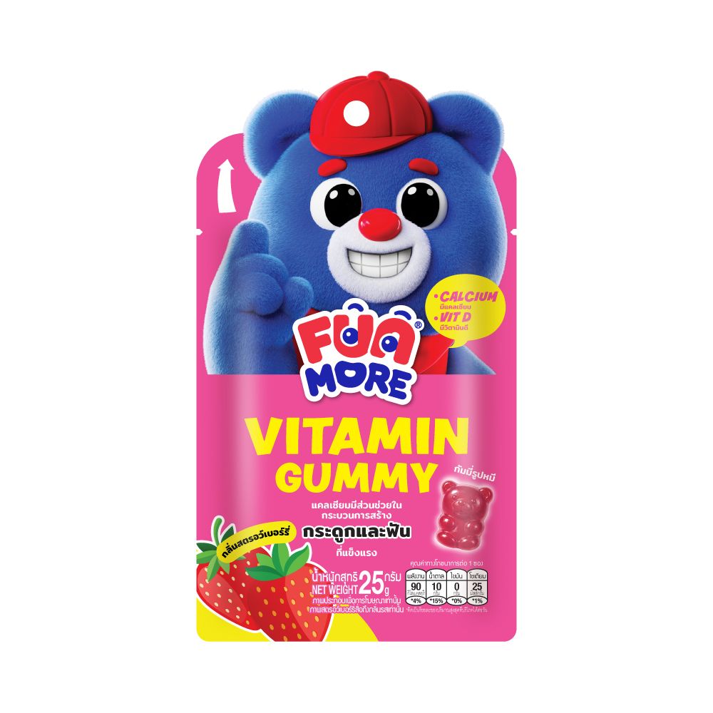 FUN MORE VITAMIN GUMMY STRAWBERRY 25 G