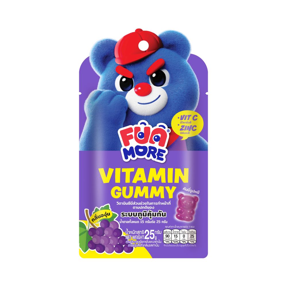 FUN MORE VITAMIN GUMMY GRAPE 25 G