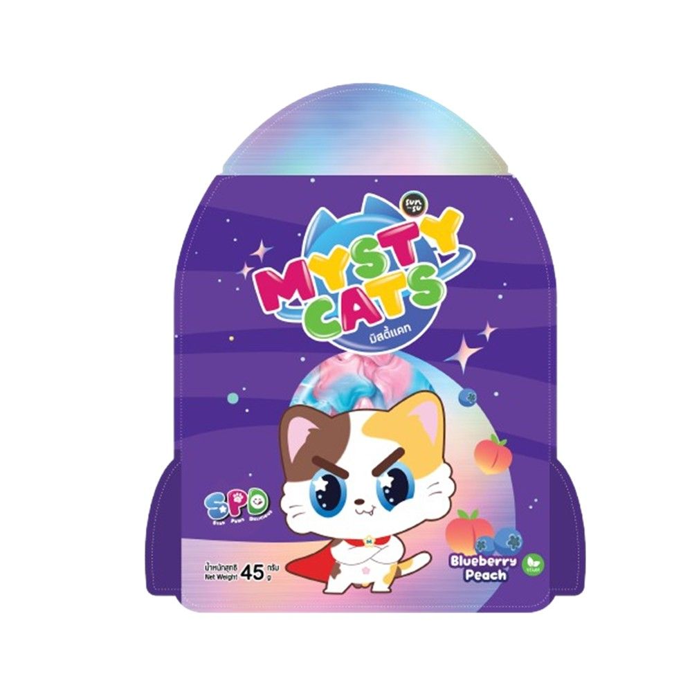 MYSTY CATS GUMMY BLUEBERRY PEACH 45 G