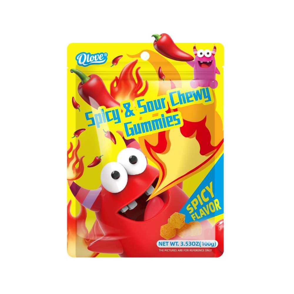 QLOVE SPICY SOUR GUMMIES 100 G