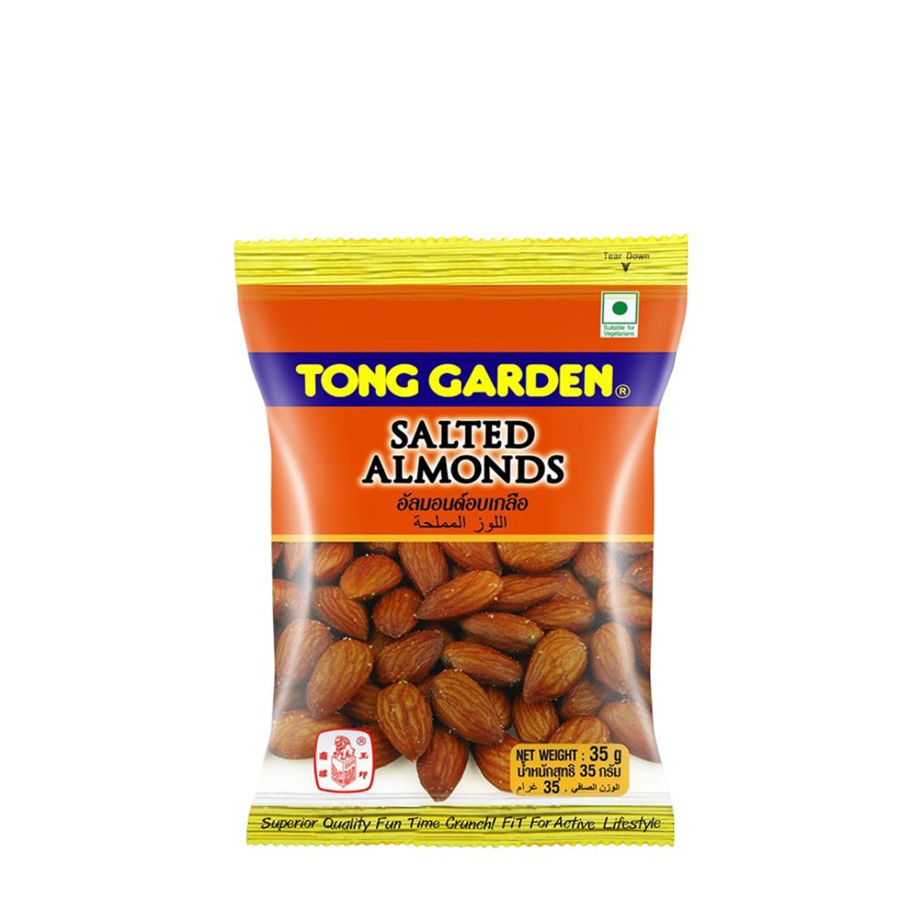 TONG GARDEN SALTED ALMOND 35 G.