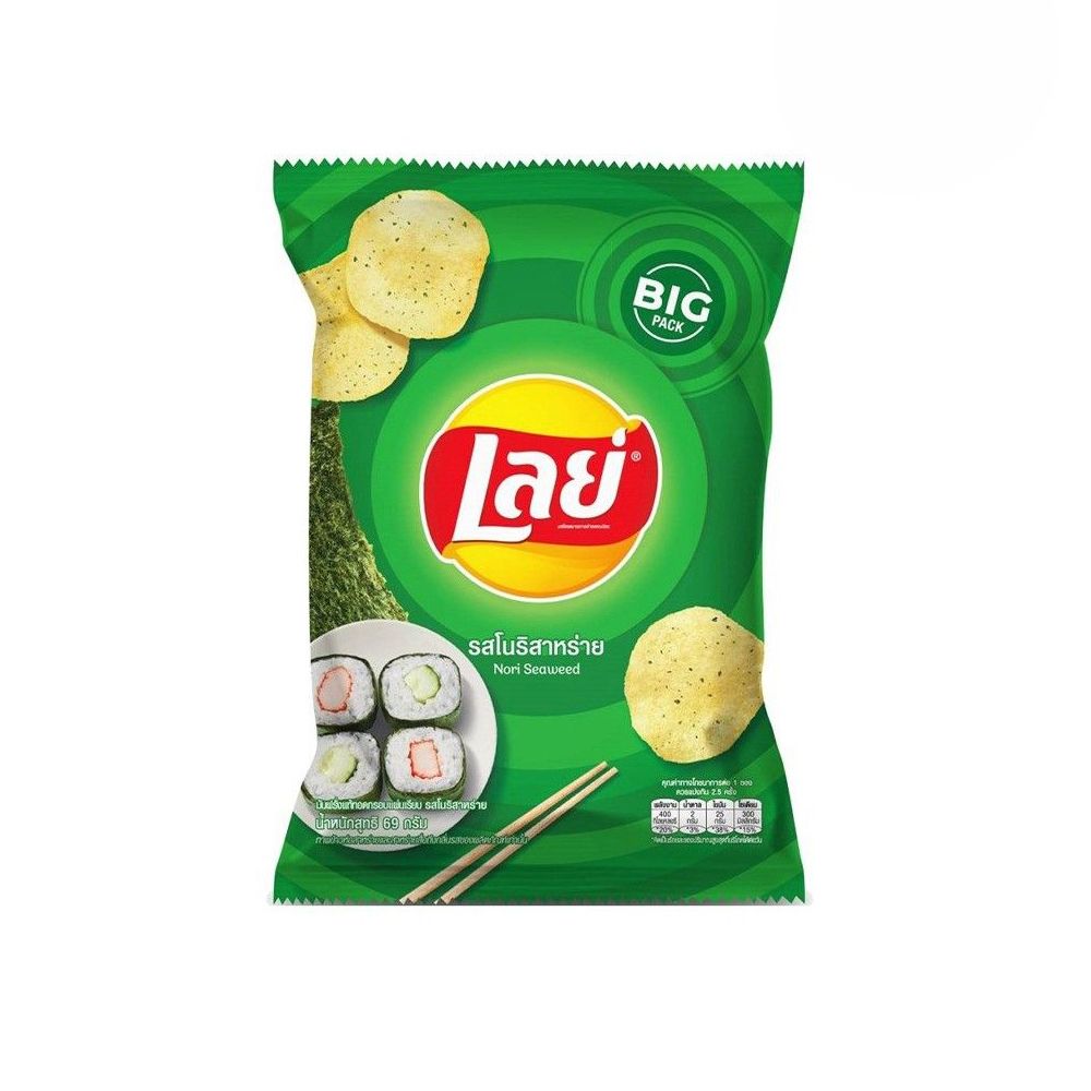 LAYS CLASSIC NORI SEAWEED 69G.