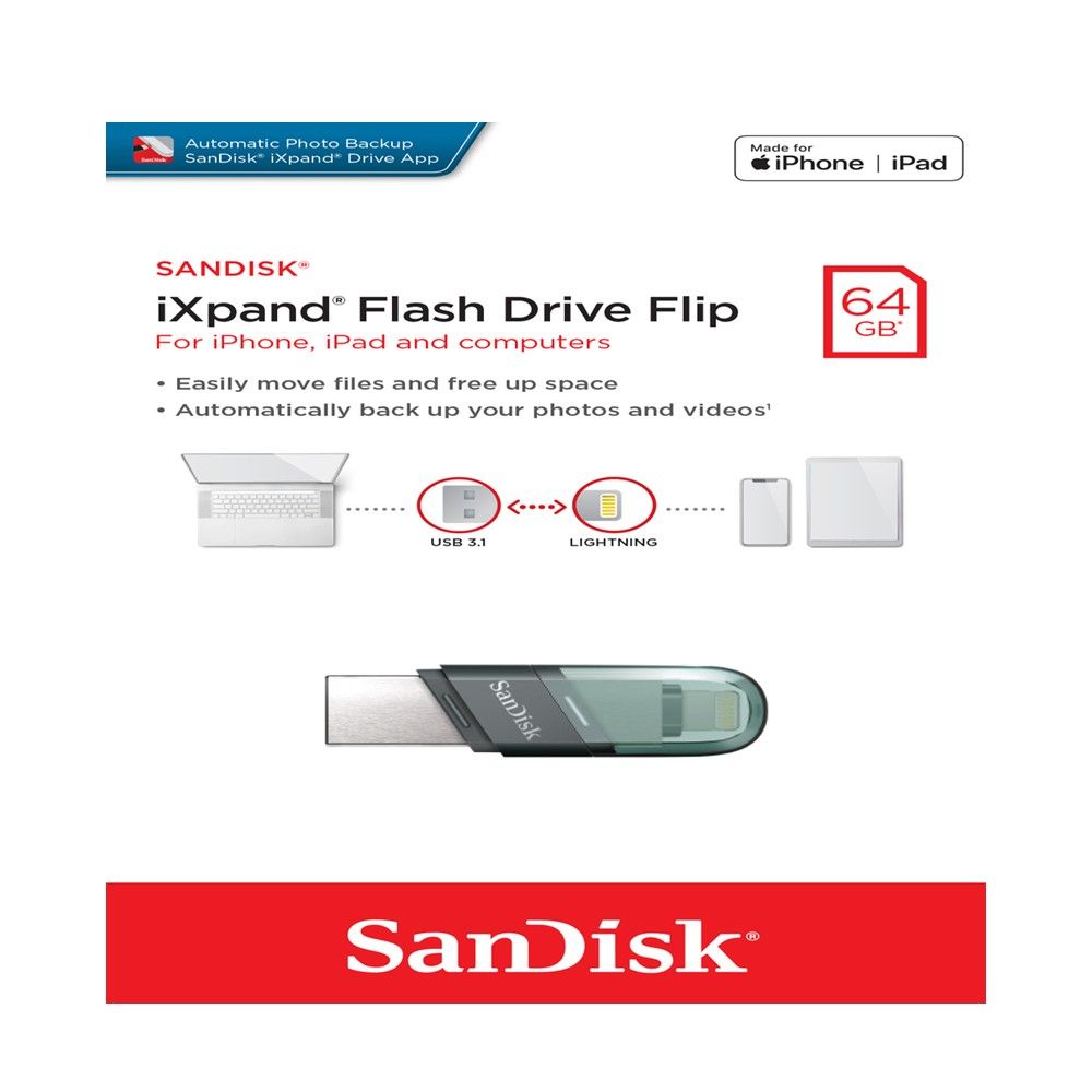 เฟรชไดฟ์ SANDISK USB 3.0 64GB SDIX90N